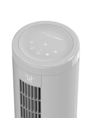 Lasko WhisperForce™ DC 54" Pedestal Tower Fan (8-speed, remote, timer, gray)