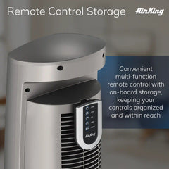 Air King Wind Curve® 42" Tower Fan (3-speed, ionizer, brown/tan)