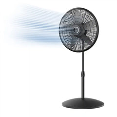 Lasko Cyclone® 18" Pedestal Fan (3-speed, manual, black)