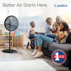 Lasko Cyclone® 18" Pedestal Fan (3-speed, manual, black)