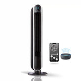 Lasko Aria™ 40" Tower (5-speed, remote, timer, black)