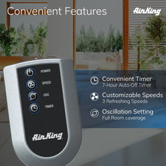 Air King 36" Tower Fan with Remote Control, 9210, White