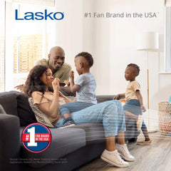 Lasko 48" 3-Speed Oscillating Tower Fan with Remote Control, T48312, Black