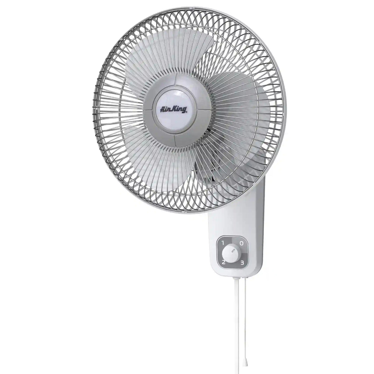 Air King 12" 1/50 HP Commercial Grade Wall Mount Fan (3-speed, manual, white)