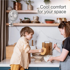 Lasko 6" Personal Clip-On Fan (2-speed, manual, white)