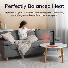 Lasko 1500W Electronic Ceramic Tower Space Heater with Touch Control, CT16558, Black