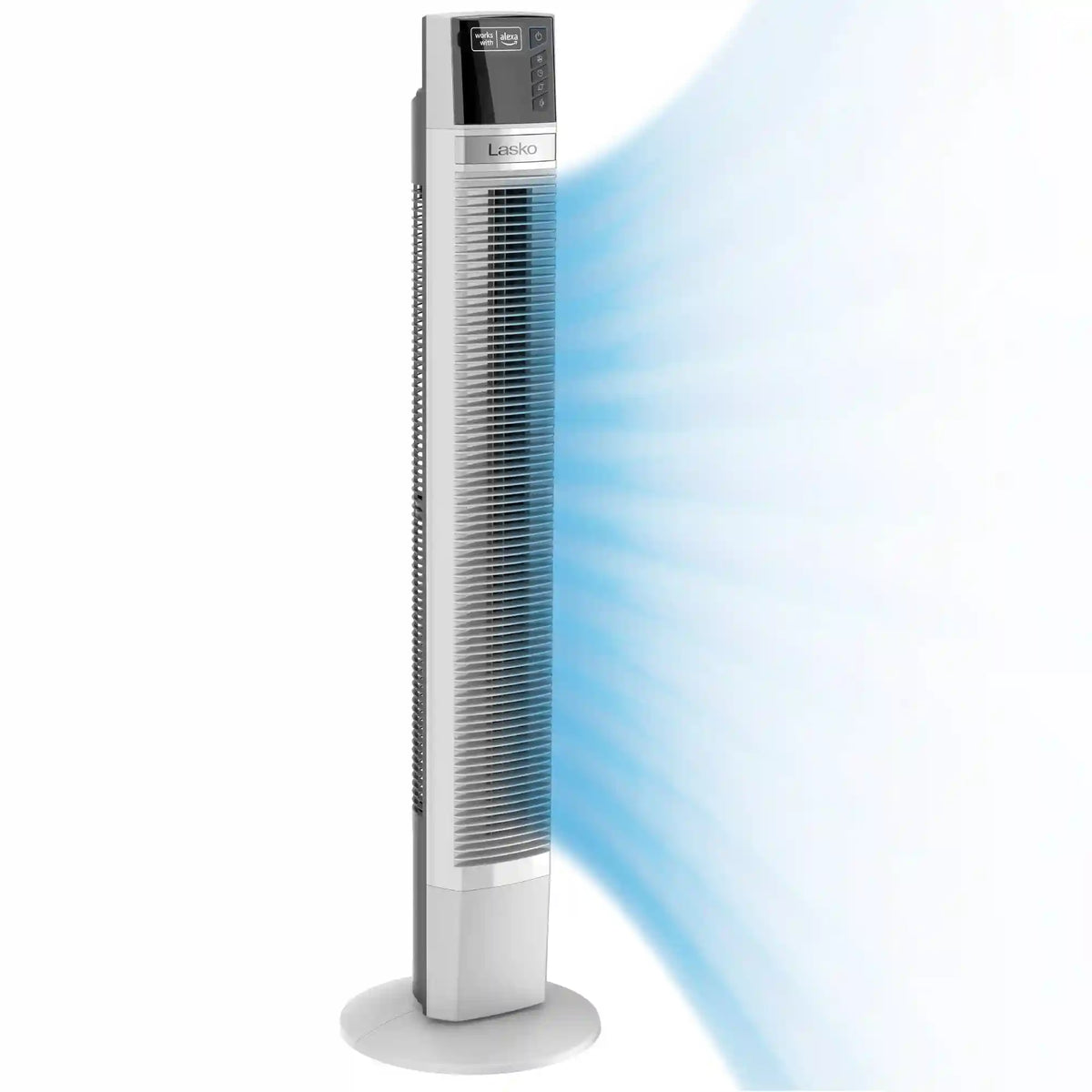 Lasko Xtra Air 48" Tower Fan (4-speed, remote, timer, alexa enabled, white)