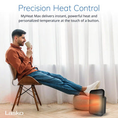 Lasko CD09100 MyHeat Max 9" Digital Ceramic Space Heater, Black