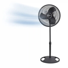 Lasko 16" Pedestal Fan (3-speed, manual, black)