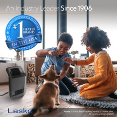 Lasko CC24925 24" Cyclonic Ceramic Full Room Space Heater, Black