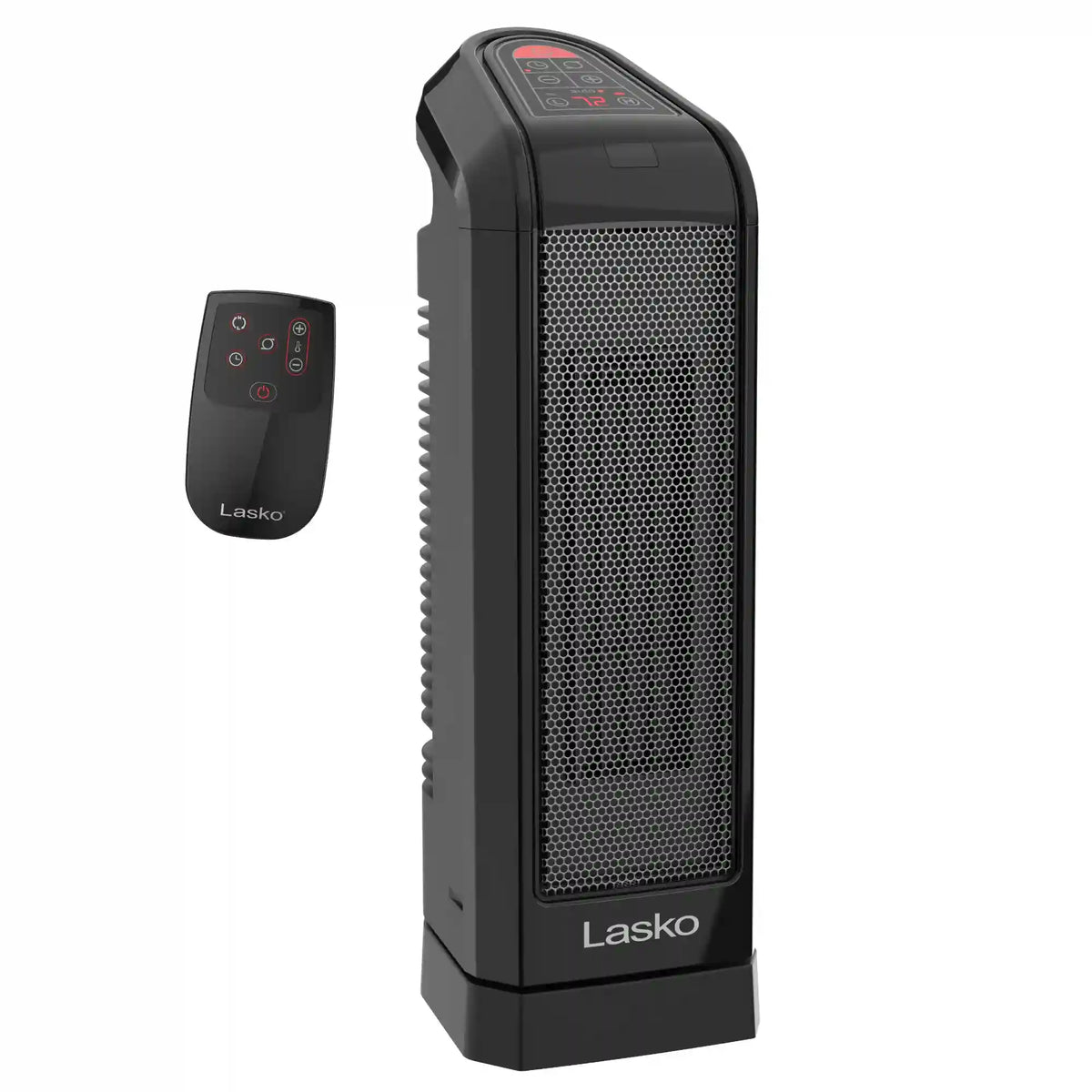 Lasko 16" Digital Ceramic Tower Heater with Remote (black, model CT16670)